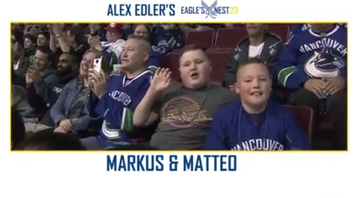 For his past 2 bdays, Matteo has asked for donations to CAN instead of gifts!

Why? Because he loves seeing his brother Markus in CAN programs.

Last Sat, <a href="/Canucksforkids/">Canucks For Kids Fund</a> asked Edler, <a href="/CanucksFIN/">FIN</a> &amp; 18,000+ fans to thank him in person during #AutismAwareness Night at <a href="/RogersArena/">Rogers Arena</a>!