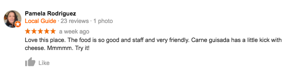 mimadres's tweet photo. ⭐⭐⭐⭐⭐ "The food is so good and staff and very friendly. Carne guisada has a little kick with cheese. Mmmmm. Try it!"Thank you so much for the review, Pamela! So happy you had an amazing Mi Madres experience. Make sure to leave us a review and you could be featured! #ATX https://t.co/1XSMabPvHl
