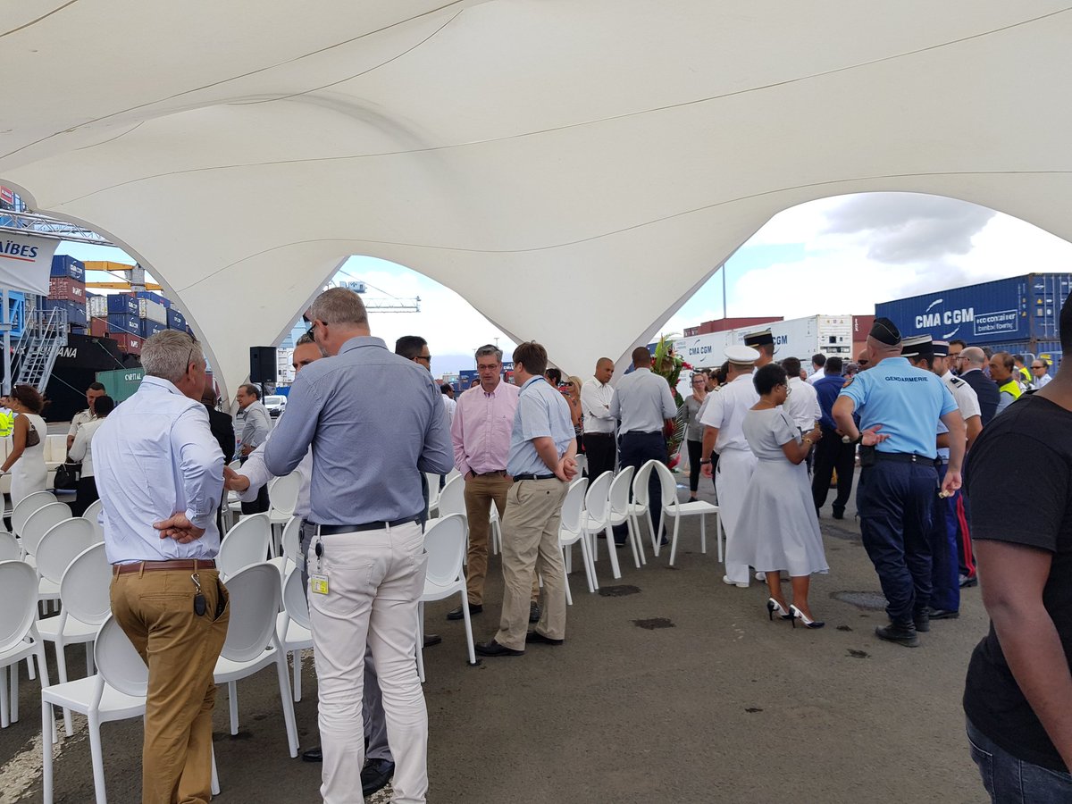 pascalpyrame's tweet photo. Jour d'inauguration @PortGuadeloupe https://t.co/Bknmii70SS