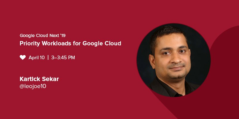 Pythian's tweet image. Kartick Sekar @leojoe10 presenting at #GoogleNext19 Partner Summit @gcloudpartners on priority workloads for Google Cloud @googlecloud. 🚀hubs.ly/H0hffvB0
@pythianpartners
