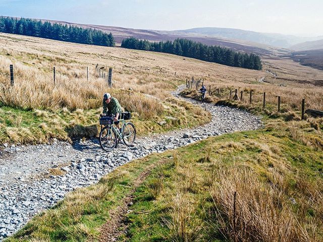 MikeHowarth's tweet image. Inappropriate bikes in appropriate places. Reaching the top of Nant Rhydwilym the gravel gets bigger and chunkier, most elect to hop off their bikes and push the final hundred metres before signing their name in the guest book underneath the Wayfarer Mem… ift.tt/2uFObF5