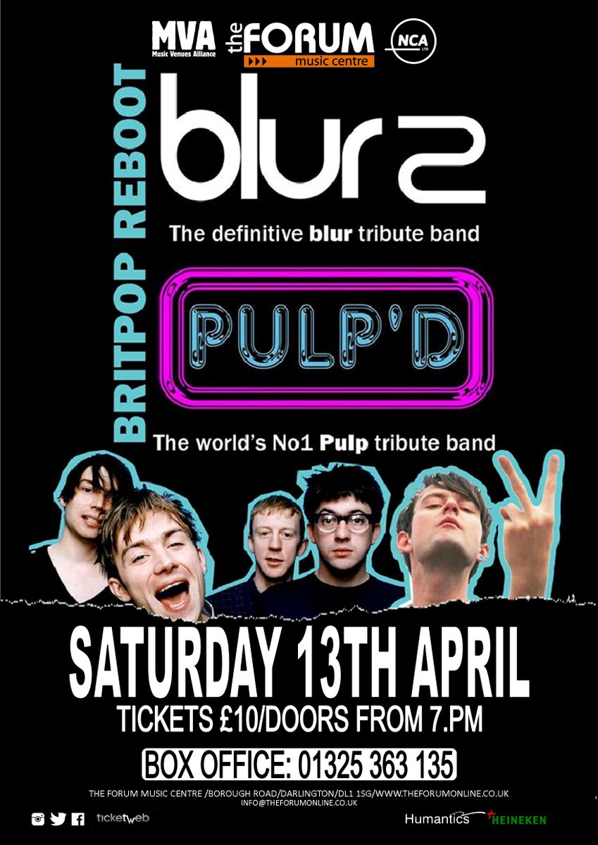 TheForum_Music's tweet photo. We have some great gigs coming up in the next few weeks , here are just a few. All tickets 01325 363135 or on-line  @TicketWebUK 
@WhatsOnDarlo #DarloMusic #DarloBiz @hmvDarlington @gr8musicvenues @Eventsdton @ENE_WhatsOn https://t.co/Bfn0uOzZbY