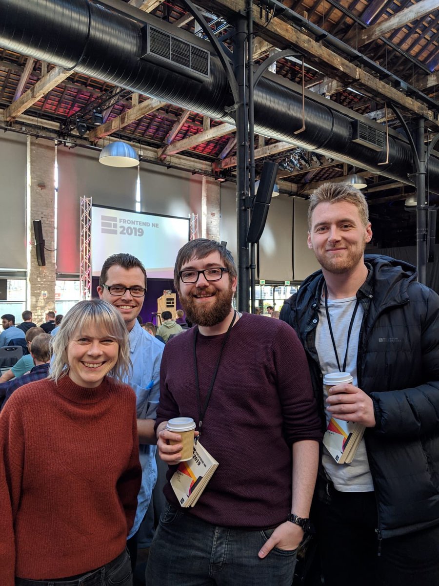 yousayjump's tweet image. JUMP team making use of the photobooth at #FrontEndNE Great day, excellent speakers 🤓
