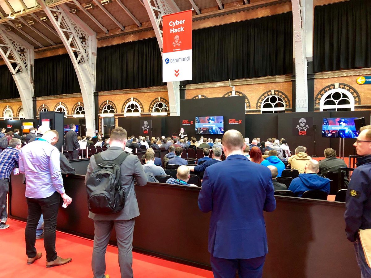 safesecs's tweet photo. Talk one of two for @IPEXPO #CyberSecManchester is in the bag! Back again tomorrow to talk about @rapid7βs brilliant #UnderTheHoodie research, at 12.30pm in the Cyber Hack theatre. And Iβve got a custom made hoodie just for the occasion. Uhuh. https://t.co/5saSDi7b2D