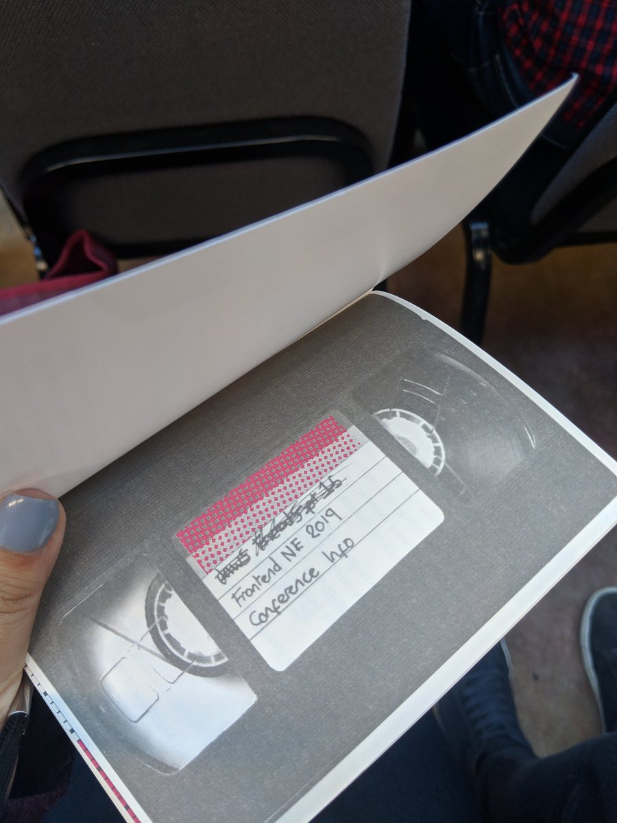 chicgeek's tweet image. I scanned the barcode on the #FrontendNE lanyard so you don&apos;t have to.

It is in fact the code for Jaws on VHS. You&apos;re welcome. 🔎🦈