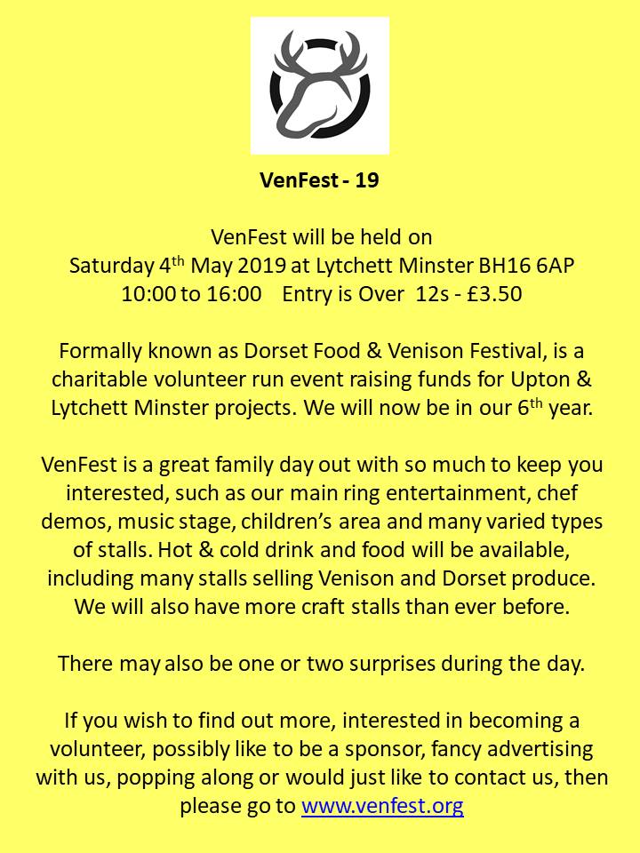 PLEASE RETWEET: 
Due to change of plans, we now have a trade vacancy for a Pizza maker. If available Saturday 4th May, please do get in contact asap #VenFest19
venfest.org #Pizza