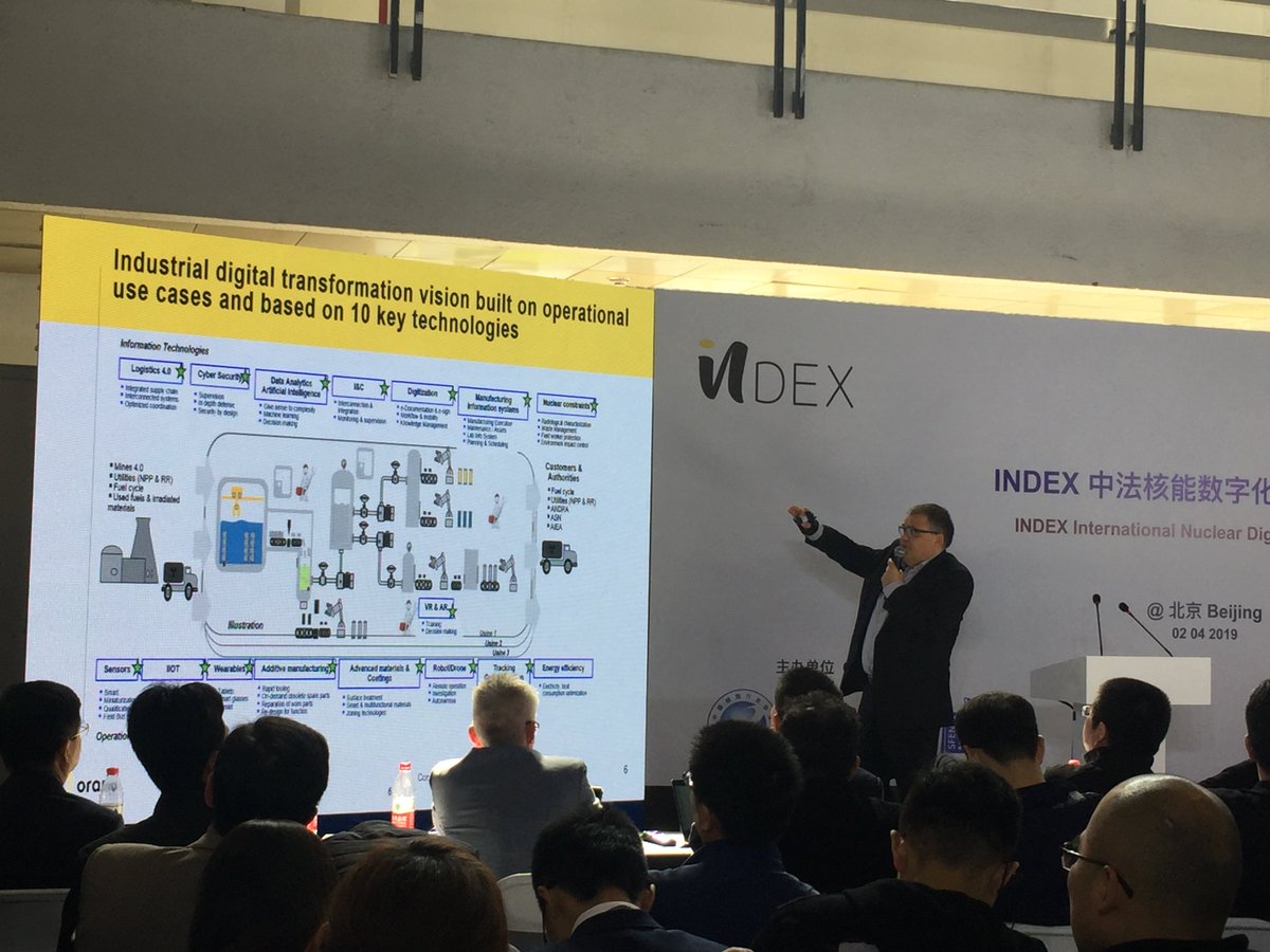 Oranogroup's tweet photo. Orano testifies of the impact of #DigitalTransformation on #safety and performance of #nuclear facilities at the INDEX conference, taking place at the China International Exhibition on Nuclear Power Industry (#CIENPI) https://t.co/G1mJw3rDBz