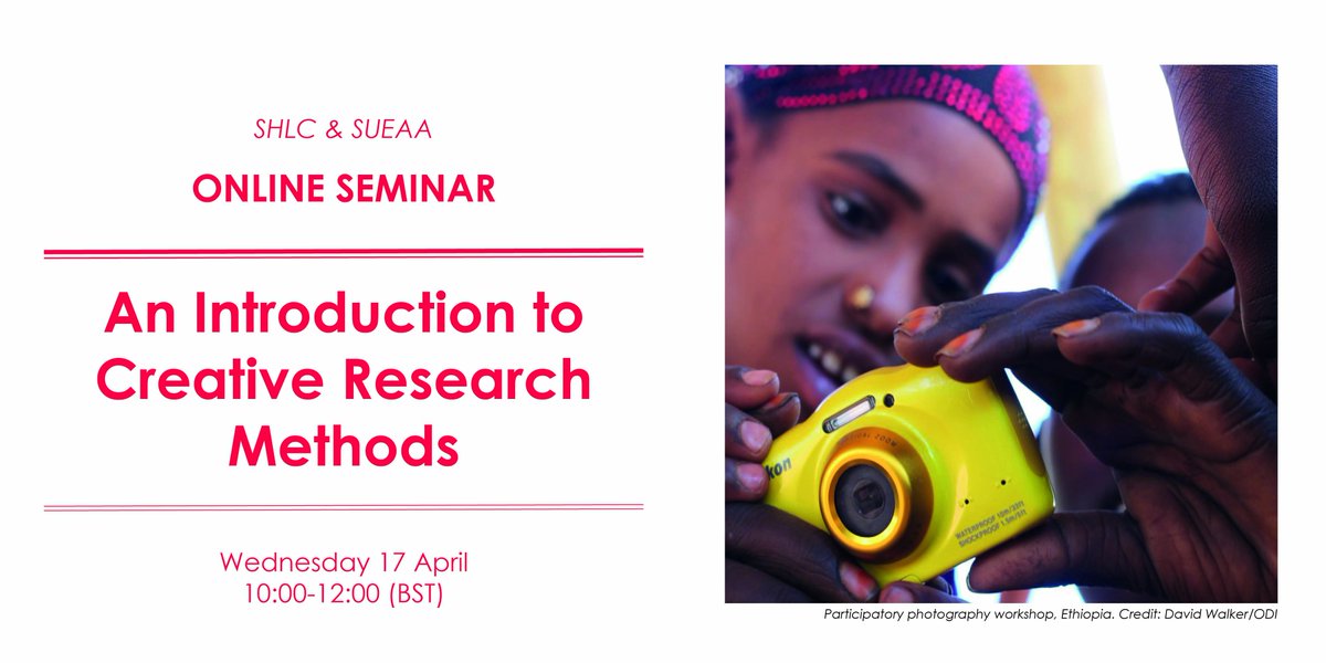 17 April - WEBINAR - An Introduction to Creative #ResearchMethods. 

@SUEUAA2's @joanne_neary & @SHLC_Cities's @CarliRiaRowell co-host online seminar exploring walking interviews, #participatoryphotography & resident-drawn #maps 🗺️

REGISTER HERE: bit.ly/2FCHwlf