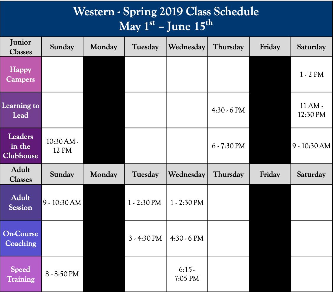 2019 Spring Class Schedule ⛳ ☀ - mailchi.mp/2316ef9241e3/s…