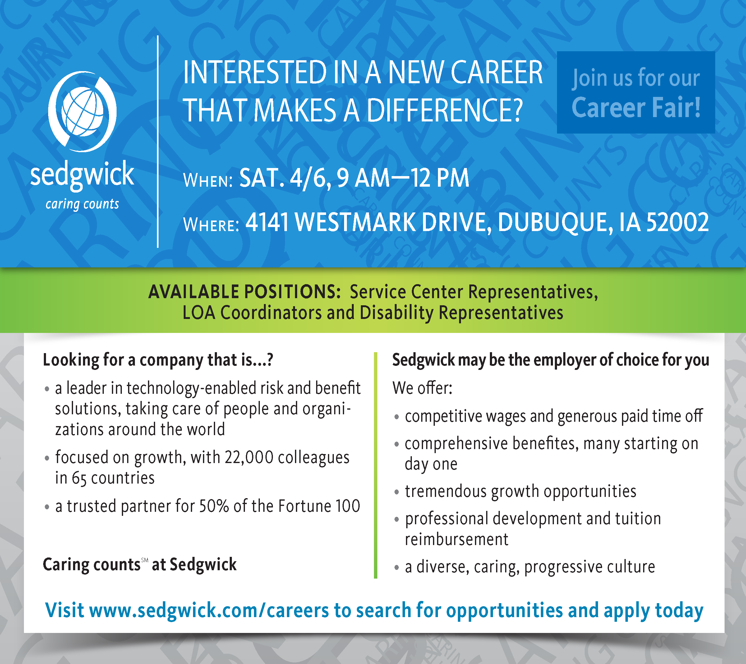 Sedgwick Jobs (SedgwickJobs) / Twitter