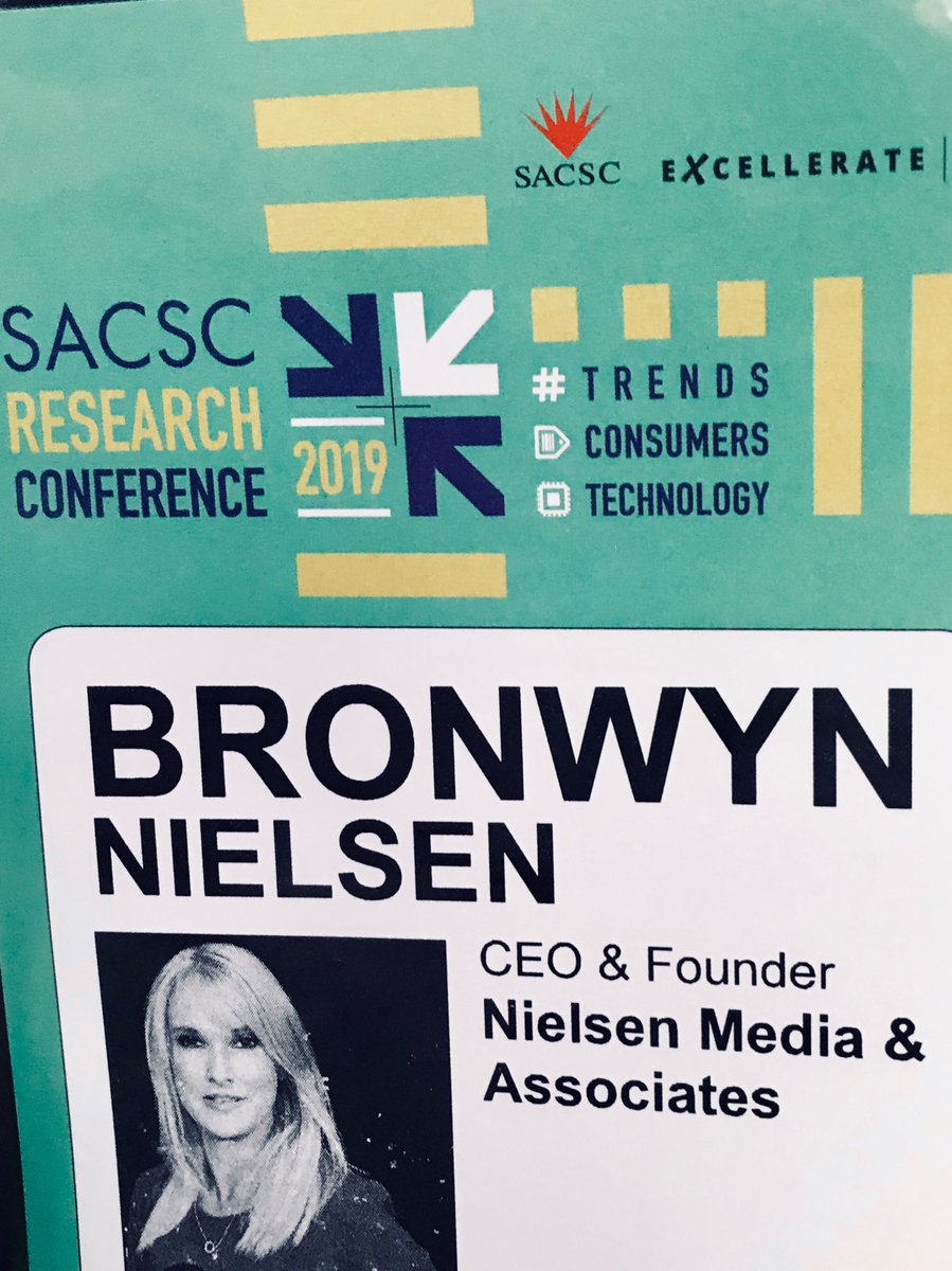 bronwynnielsen's tweet photo. Exciting to see your new identity gaining traction. #TheNielsenNetwork Really enjoyed following the lovely @gugumfuphi on stage today as dual conference chair. #SACSCResearchConference https://t.co/uYqQ1oIoRT