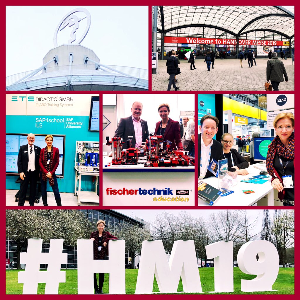 Successful and interesting day <a href="/hannover_messe/">HANNOVER MESSE</a> 2019 - short but fruitful with meeting friends and partners from fischertechnik, ETS, DSAG, Verbund Forschung für die Zukunft... Learned also abt interesting projects and potential new project partners for #Industrie40.