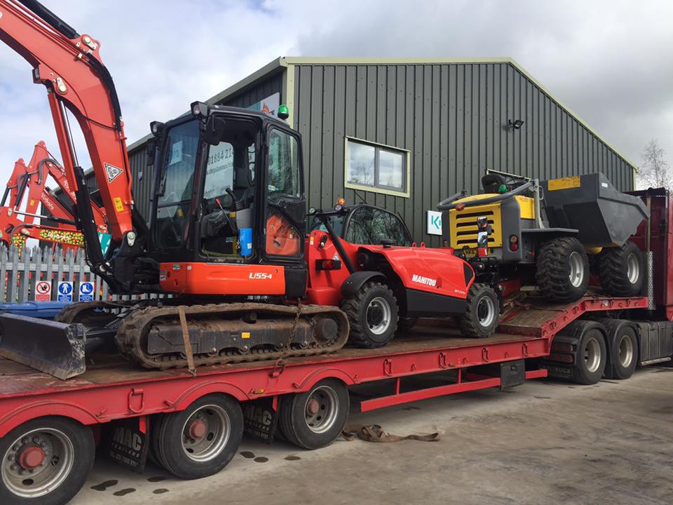 Happy Wednesday! Today we saw another 3 machines leave the yard to be delivered to their new owners. A <a href="/KubotaUK/">Kubota UK</a> U55-4, a <a href="/manitou/">Manitou</a> MT625 and a 2013 Wacker Neuson 9 tonne dumper. 😃