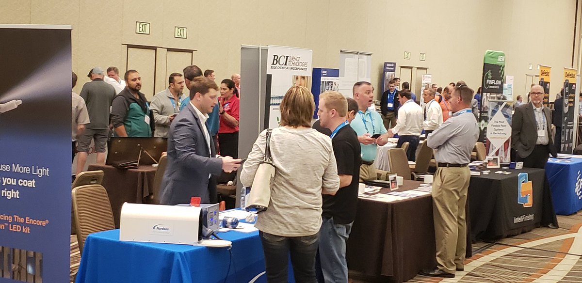 CFCMMag's tweet photo. The tabletop exhibit is in full swing @Powder_Coating #PowderCoating2019 #renaissanceorlando https://t.co/KYKUtgX1Bj