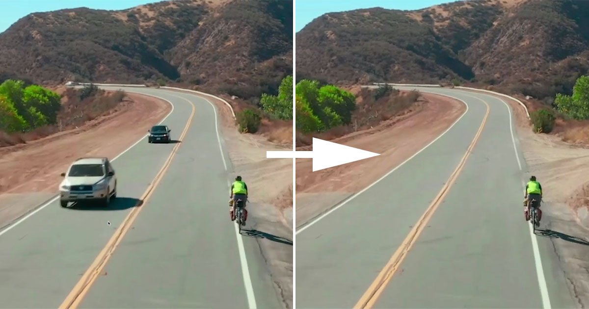 petapixel's tweet photo. After Effects just got Content-Aware Fill for auto-erasing things in video: https://t.co/TSFmRmi0Ke https://t.co/cJ78cf27y3