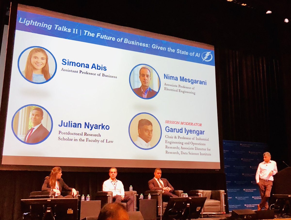 gyan_momi's tweet photo. Amazing panel on ‘future of business’ by Columbia professors.
Interesting point to note is that none of these 4 brilliant panelists were born in the U.S!
@Columbia @DSI_Columbia #future #CUData @Sheena_Iyengar https://t.co/XBRn6JVUUA