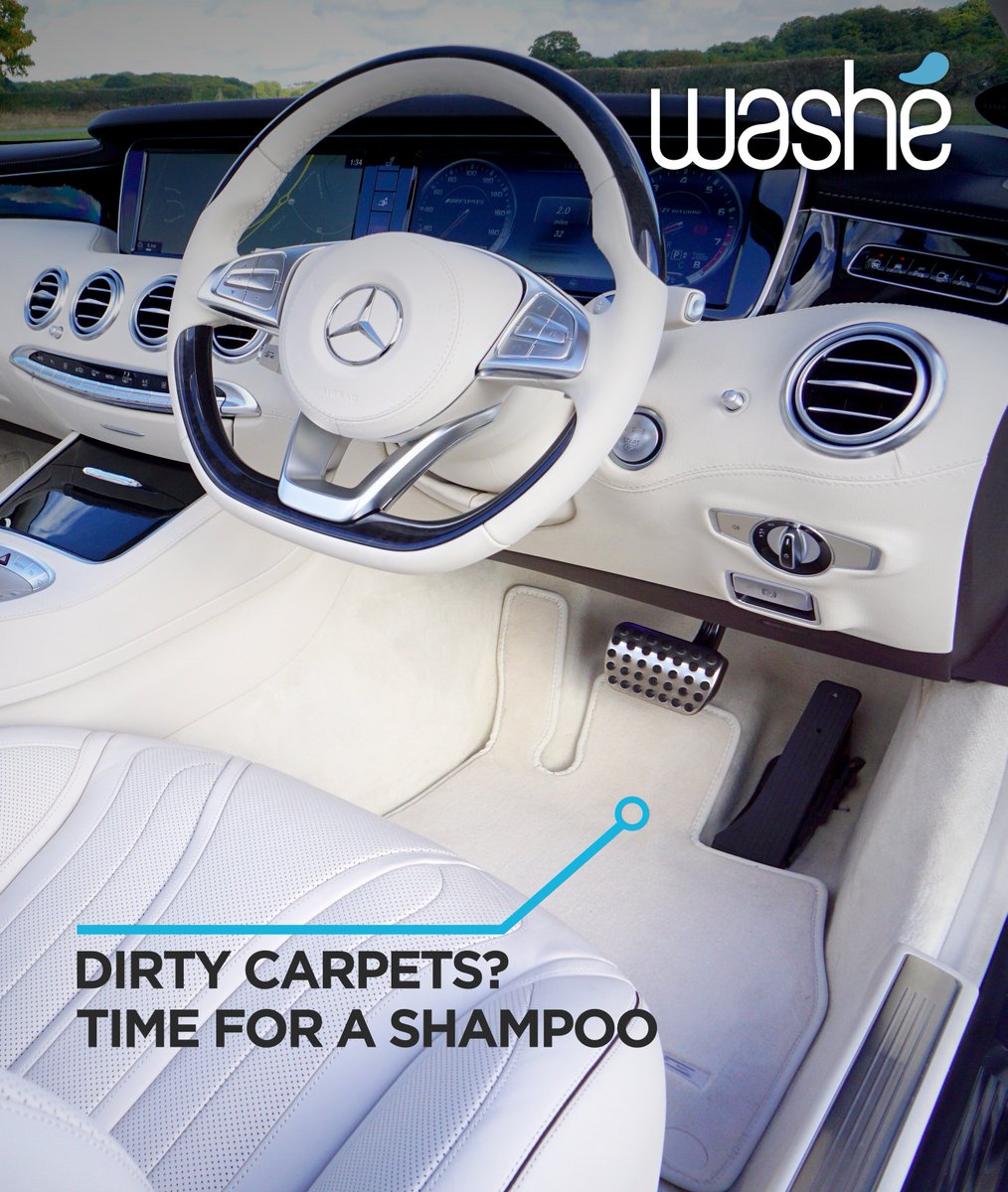 WasheApp's tweet image. We highly recommend working a carpet shampoo into your cars hygiene plan!