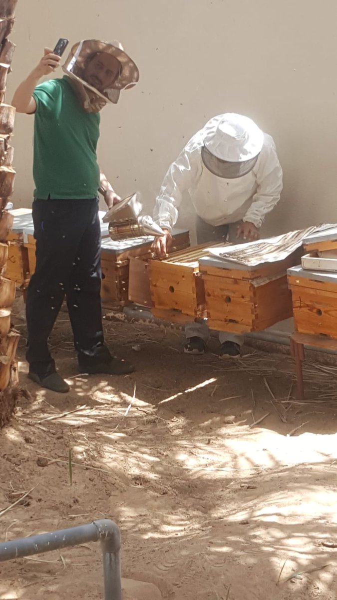 CivanBursa's tweet photo. #ABUDHABI #GFIA2019 finished yesterday, but our Murat Civan and Sami 
Mengilig are still in UAE and they make some visits. They have visited 
today some companies and beeyards in Al Ayn and in Hatta. #AlAyn #Hatta #Hattahoney #Bursa #Gulfregion #Turkey #UnitedArabEmirates #UAE https://t.co/1dnZP3taeE