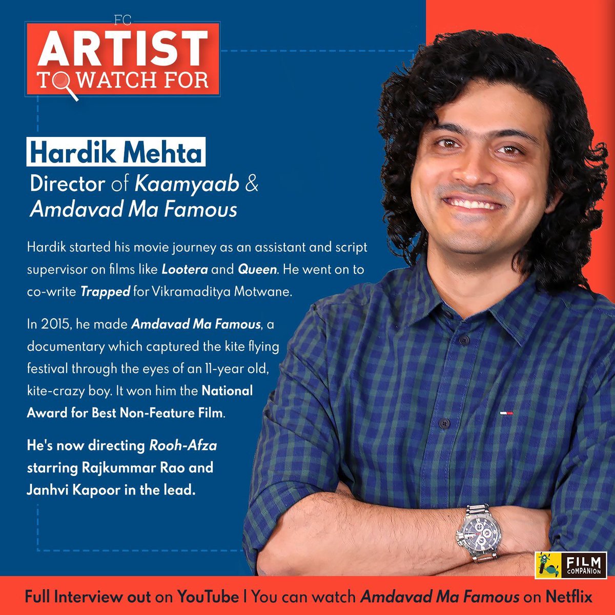 This month on FC #ArtistToWatchFor, we put the focus on filmmaker Hardik Mehta
youtu.be/NynRmzQgjF8 
#Trapped #Roohafza #Netflix