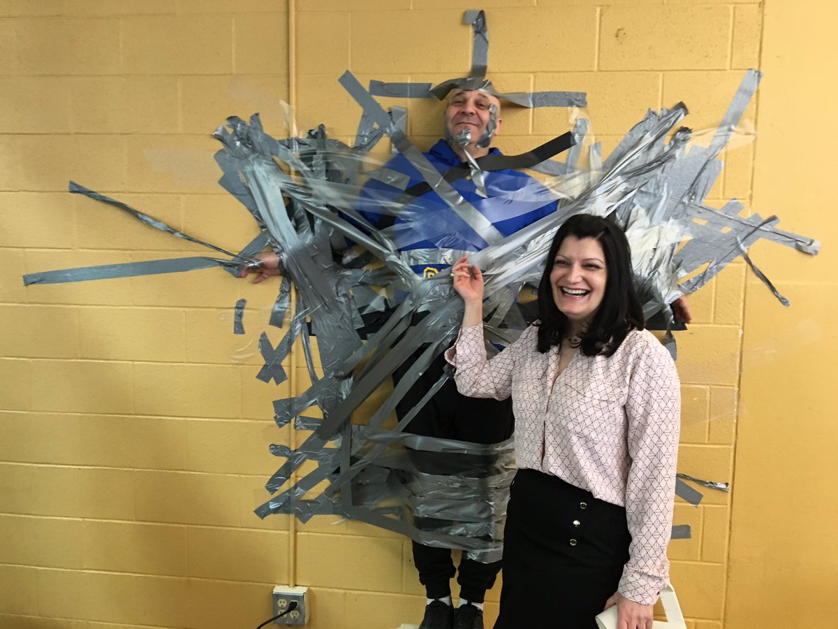 VP_LisaTonelli's tweet image. Thanks to all for supporting Duct Tape Mr. Rossi.  Donations will help support BasAct - Social Justice Club to encourage students to become active members of our community and assist with financial needs. Well done SBC! @floracifelli @TCDSBdirector @TCDSB