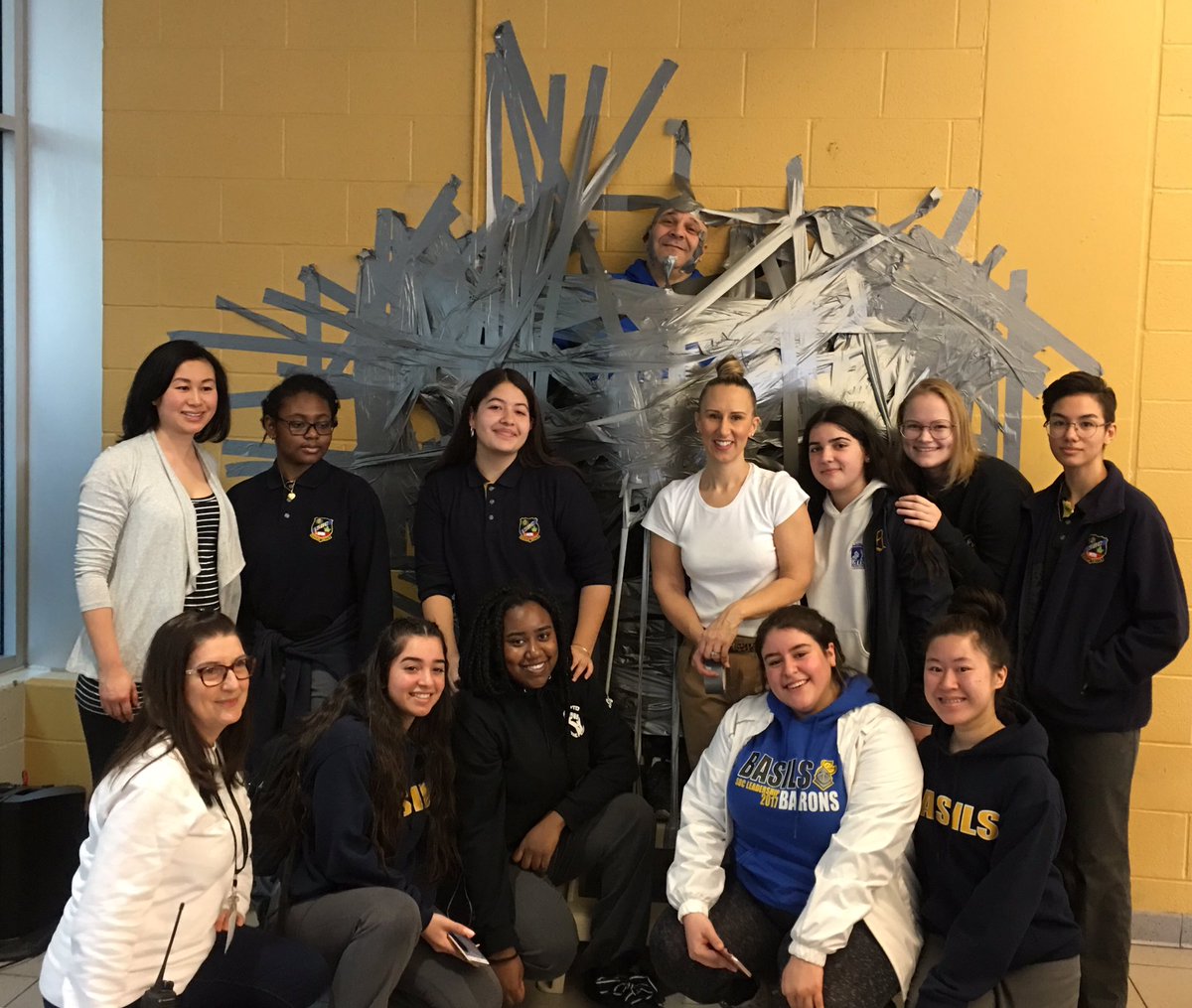 VP_LisaTonelli's tweet image. Thanks to all for supporting Duct Tape Mr. Rossi.  Donations will help support BasAct - Social Justice Club to encourage students to become active members of our community and assist with financial needs. Well done SBC! @floracifelli @TCDSBdirector @TCDSB