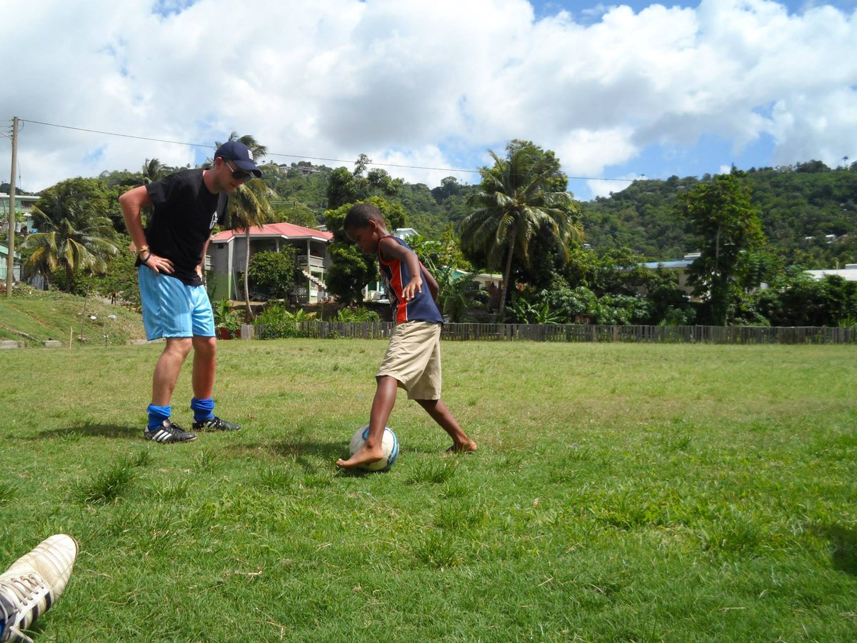 CampCaribbean's tweet photo. Who needs football boots? 😂 😎 https://t.co/PccYqmn1nn