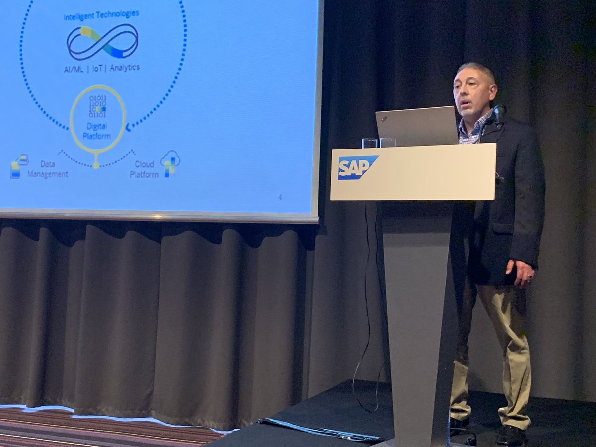 GianluigiTweet's tweet photo. The BlackBelt of #IntelligentEnterprise @Eddy_Nev shows you how to integrate your solution on top of @sapcp using #SAPCPI
#SMBInnovationSummit2019
#KeepTheCoreClean https://t.co/VwJGYVodO5