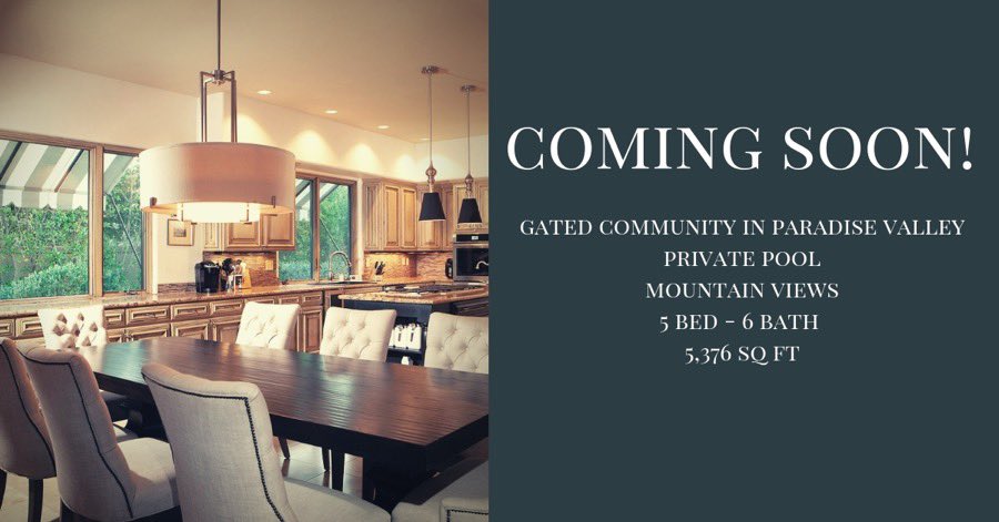 beththompson9's tweet photo. Coming soon!!!💥💥 contact me for more information!!!
#azhomes #azhomesforsale #launchrealestate #luxuryhomes #mountainviews #scottsdalehomes #phoenixhomes https://t.co/taYkFx3pbs