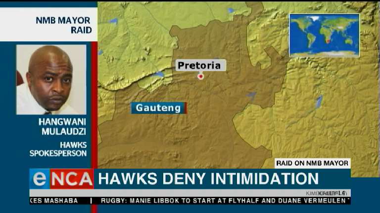 eNCA's tweet photo. #LiveAtFive: The Hawks is disputing the Nelson Mandela Bay mayor's claims.
They say it's part of an ongoing investigation into corruption in the municipality. details on https://t.co/JDOX5xiiew &amp; DStv403 https://t.co/9oTzofgmO8