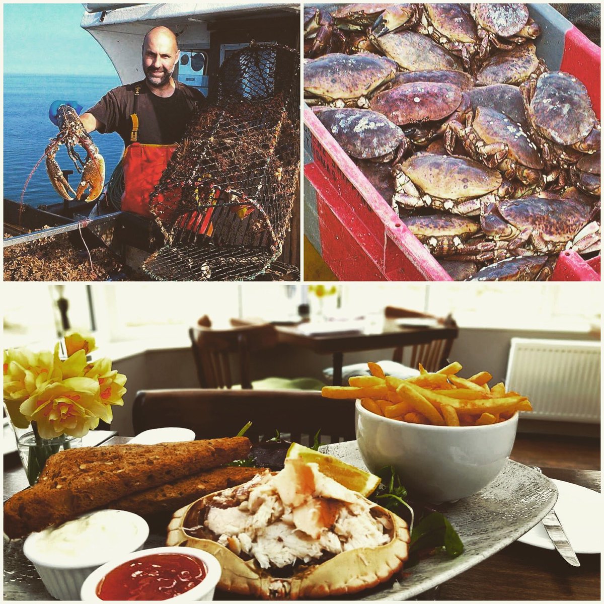 ThePaperMills's tweet photo. Thanks to Simon at @Marrfish for catching these delicious Cromer crabs! We have them on as a special this evening, come and join us? 
01780 782328 to reserve your table
#papermillswansford #countrypub #restaurant #peterboroughuk #Stamford https://t.co/nvz4URbg81