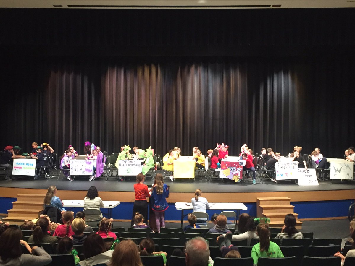 Aldendux's tweet photo. Let the Battle begin..... of the Books that is..... great job to our third grade teams competing today! https://t.co/aG0byXqMpd
