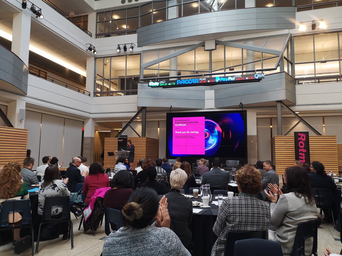 Very excited to be attending Excellence in Executive Leadership Certificate kick off session today at Fleck Atrium. Looking forward to learning more about the program #RotmanExcellence