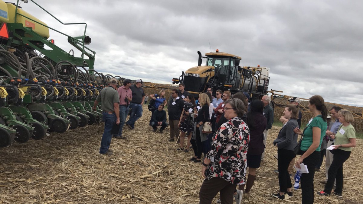 rachellraines's tweet photo. One of the best parts of my job is helping others learn more about Agriculture and Farming! Photos from the @NatPress event at @FahrmeierL farm last fall! #AgronomyWeek #Contest https://t.co/ZZ70zKhHka