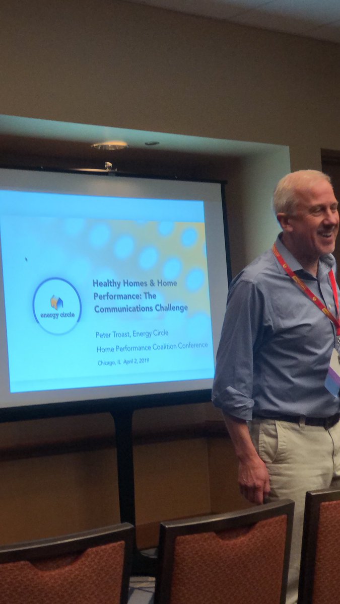 EnergyCircle's tweet image. Learning about #HealthyHomes #Communications with Peter Troast at #HPC19 @HPCTweets
