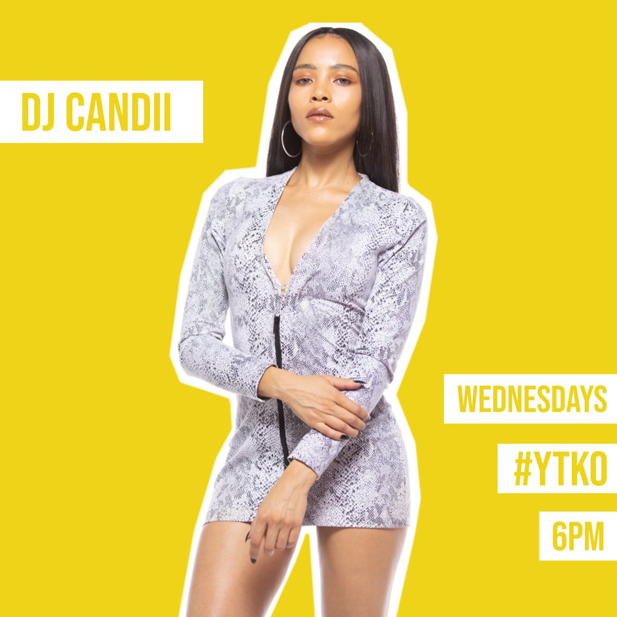 Yfm's tweet photo. The Gqom Queen takes over the airwaves with a hot mix to heat up your cold day.
It is time for today's #YTKO with @DjCandii
Let's go!
#TheBestDrive #TheBestDriveInLondon https://t.co/3bPMe7rwnY