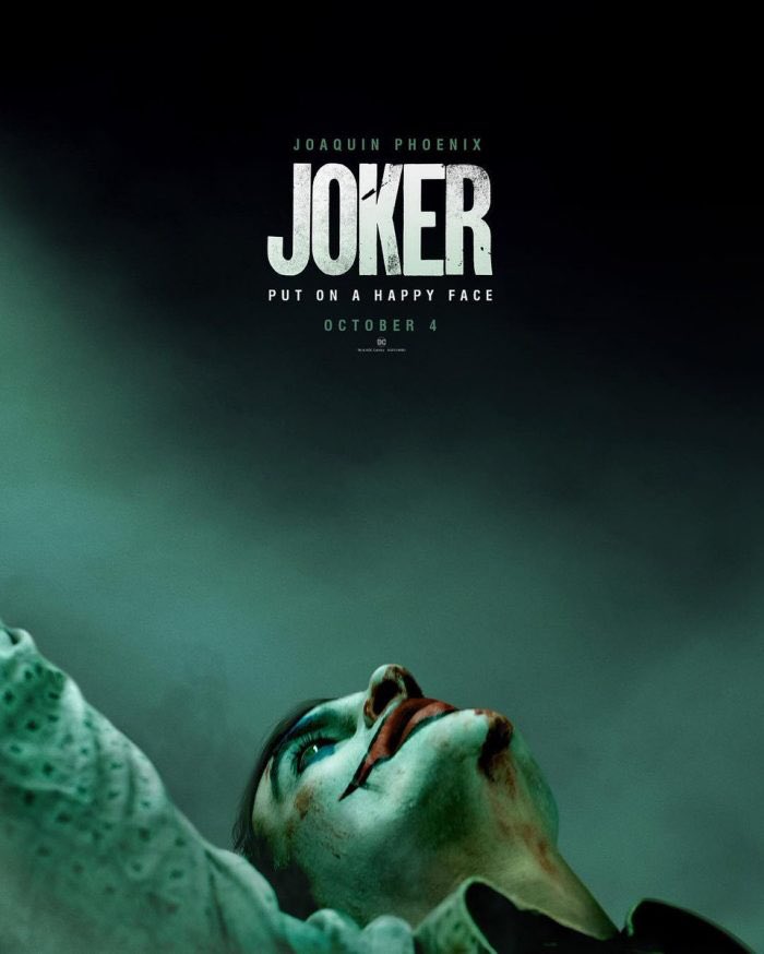 Joker movie poster and trailer, starring Joaquin Phoenix, on Paul Gale Network.