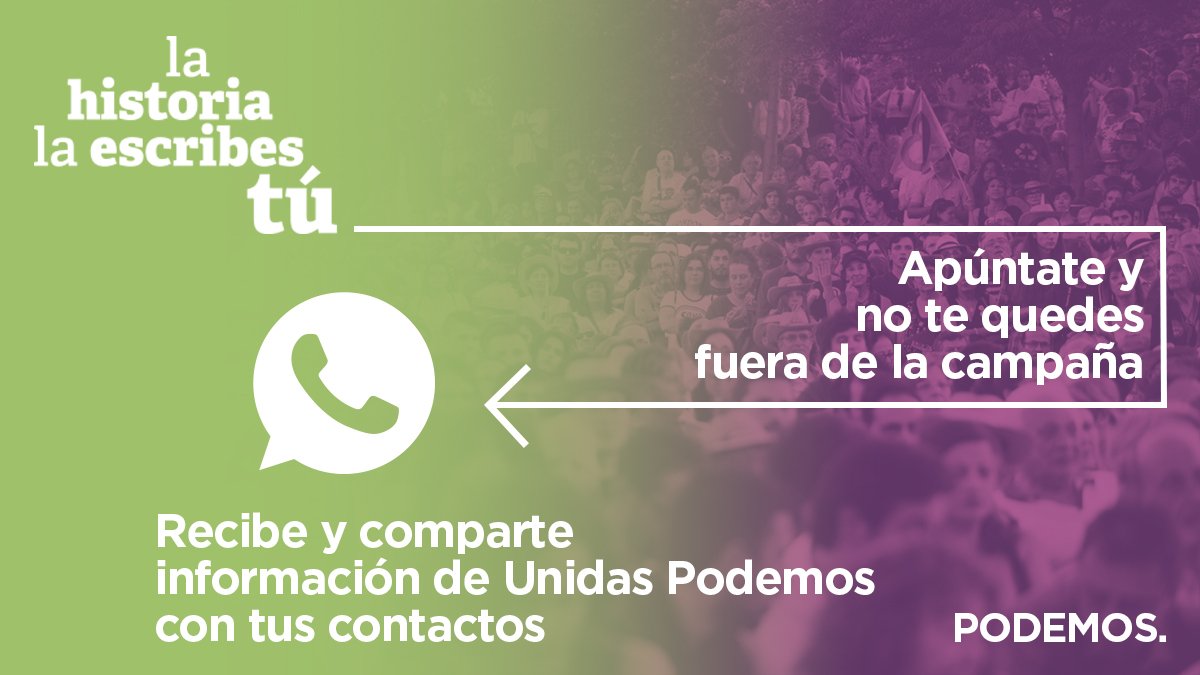 ¿Quieres recibir y compartir información y ser parte de la campaña?
¡No te quedes fuera! #EscribeLaHistoria