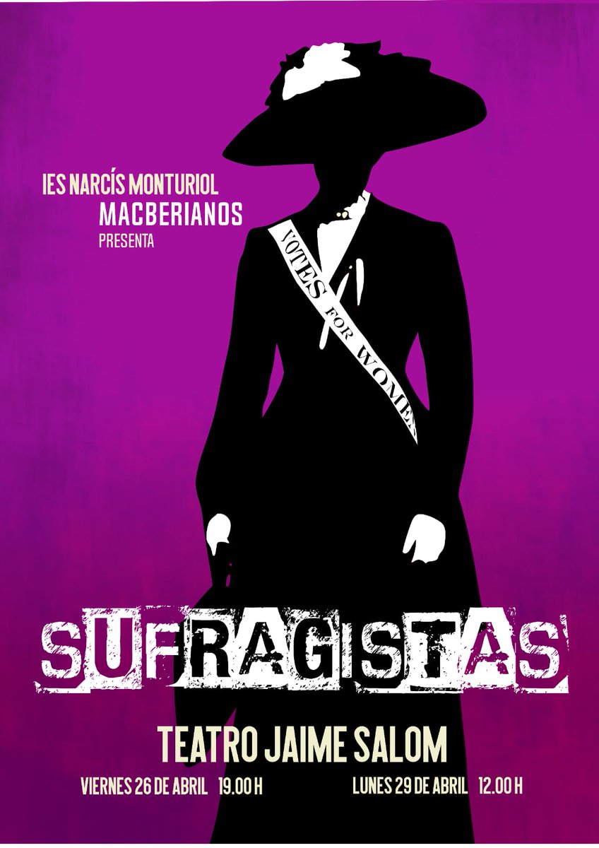Juventud_Parla's tweet photo. El grupo de #teatro del IES Narcís Monturiol @IesNarcis de #Parla estuvieron en los campus de los Premios Buero Vallejo, en la puesta a punto de su obra #Sufragistas. El lunes 8 a las 11:30 les entrevistan en Ser Madrid Sur 94.4 FM. ¡Ganazas de verles el 9 en La Casa! #TuIESMola https://t.co/oTHjCKHM4K