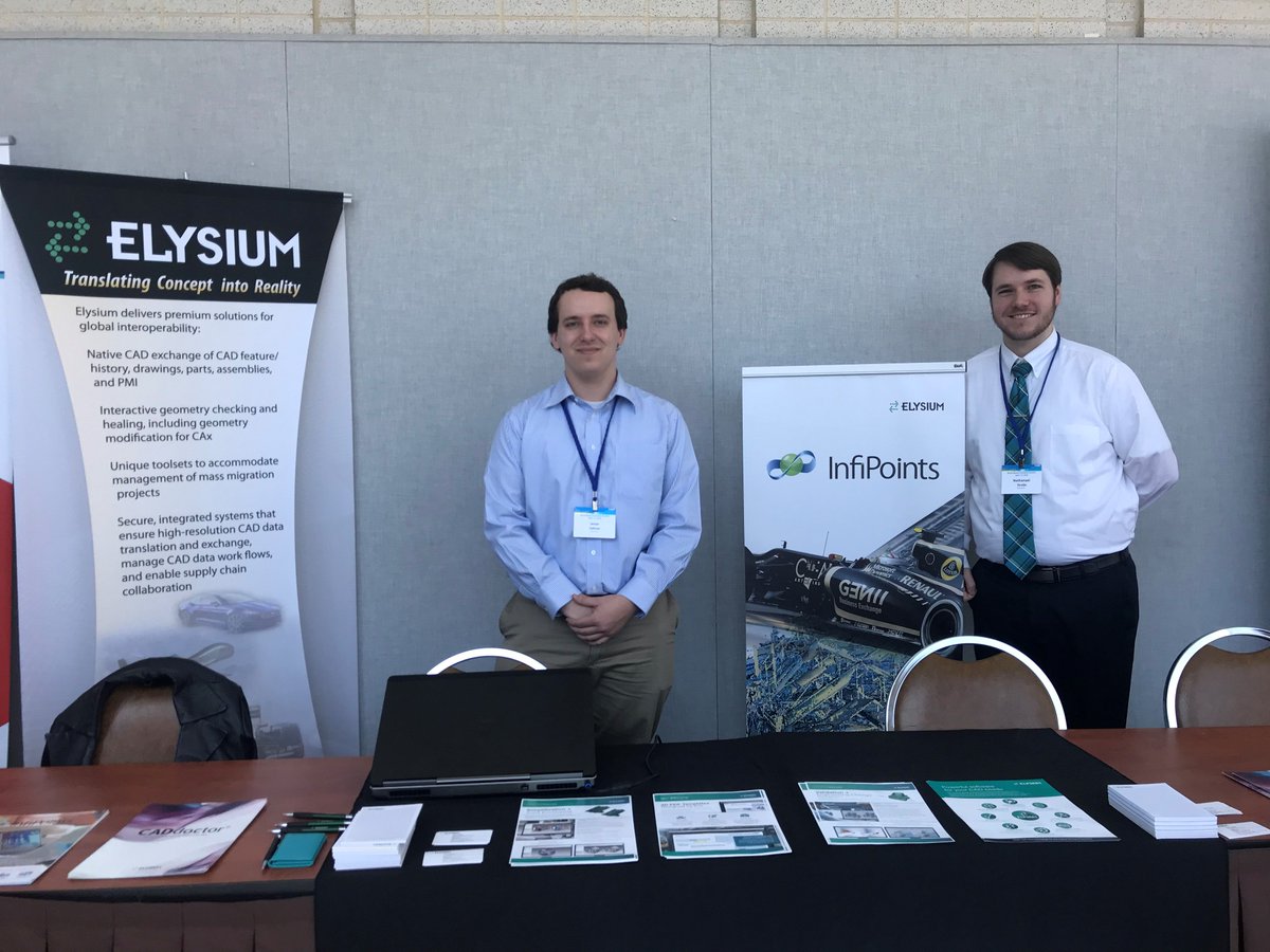 Elysium3D's tweet photo. At the #NIST MBE Summit? Join us at 2:50 PM in Lecture Room A to get an overview of current point cloud practices and technology. Not able to make it? Stop by our booth in the vendor hallway for a demo! #MBESummit2019 https://t.co/K9klkVTqDv