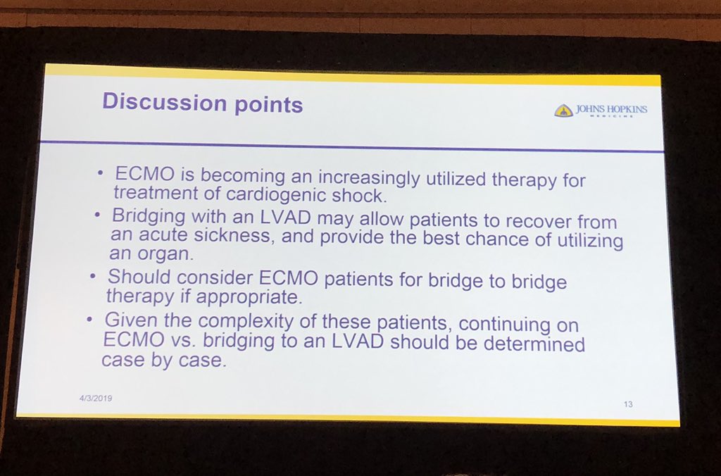 Tx patients bridged from ECMO to LVAD have a higher Sv than those directly bridged from ECMO and similar to those recipients whitout MCS. Retrospective analysis from UNOS Registry. #ISHLT2019