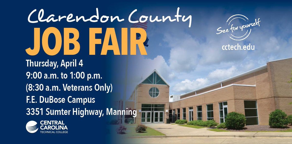 adult_county's tweet photo. Don’t forget to come to our job fair tomorrow! Over 40 companies/agencies are ready to talk to you! #scadulted #ged https://t.co/guK10kWZR2