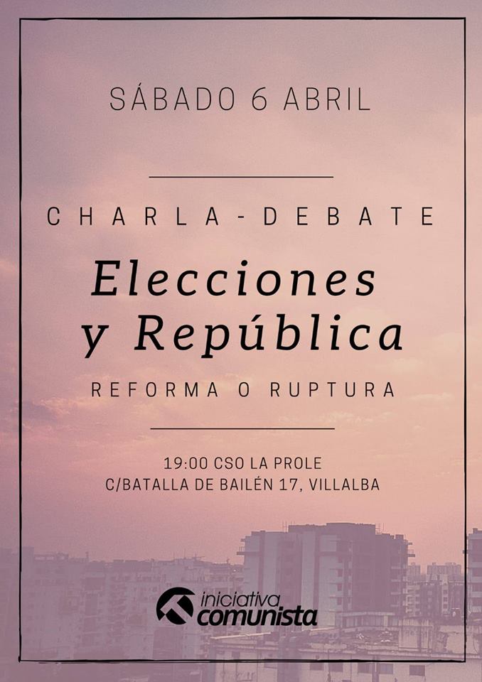 cslaprole's tweet image. Este sábado charla-debate sobre "Elecciones y república"

¿reforma o ruptura?