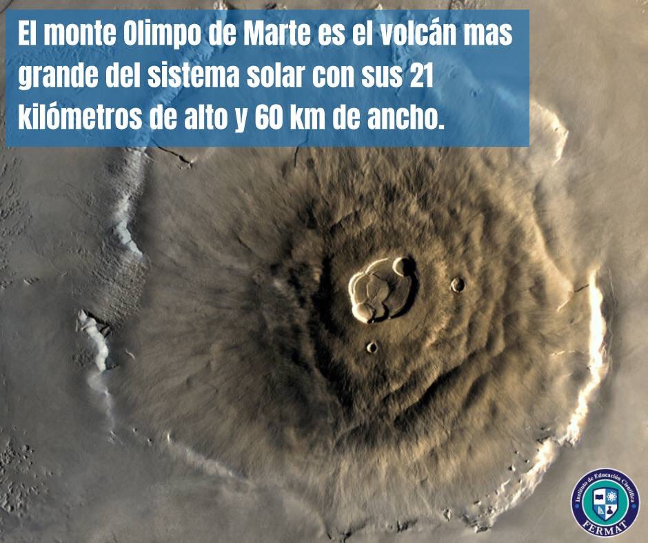 InstitutoFermat's tweet photo. El monte Olimpo (en latín Olympus Mons, designación oficial de la Unión Astronómica Internacional) 

#UNAM #UAM #IPN https://t.co/Ry8TeOWBtD