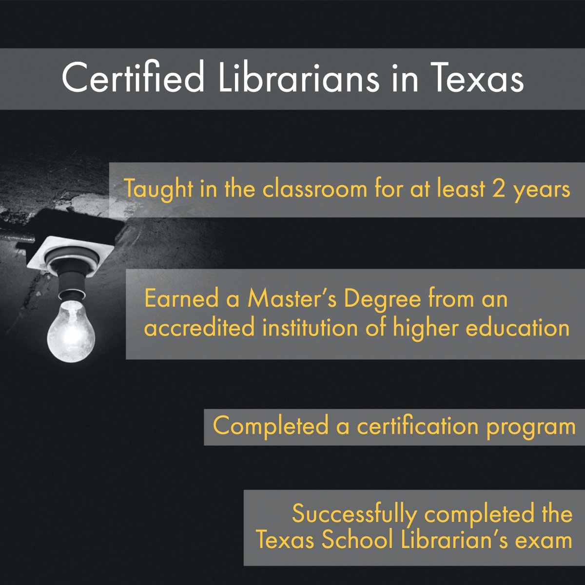 LIBRARIESinRISD's tweet photo. Day 3 of School Library Month: Did you know this Texas School library fact? #LibrariesinRISD certified LITEs are Highly Qualified Instructional Partners. https://t.co/KCwEqFeoZi