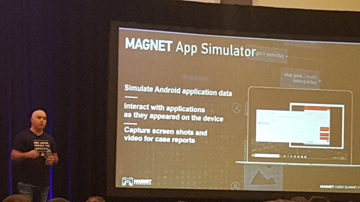 This will be the Best New tool of 2019

<a href="/MagnetForensics/">Magnet Forensics</a> #MUS2019 

Load your mobile image  and launch a virtual simulator to see the app live.
