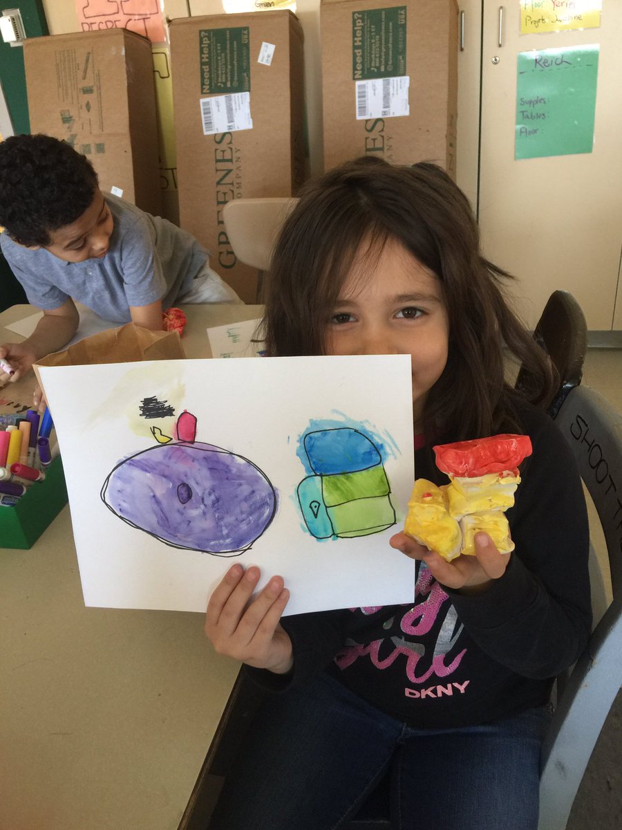 MsBlossBASDart's tweet photo. 1st grade @GovernorWolf go from their 3D abstract sculpture and make 2D watercolor images. #abstractart #spacialthinking #creativeprocess #basdarts https://t.co/Odc7nkPNnV
