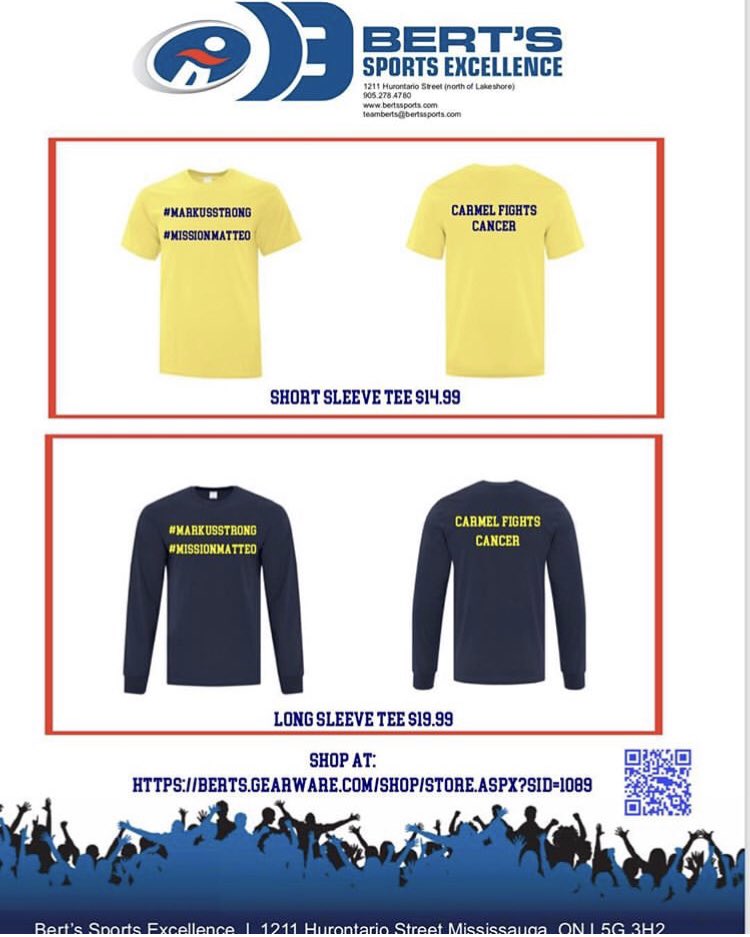 OLMC_athletics's tweet photo. You asked? We listened!   Support our boys #markusstrong #missionmatteo 💯 of proceeds go to the boys! #carmelfightscancer https://t.co/udjUud6jWc