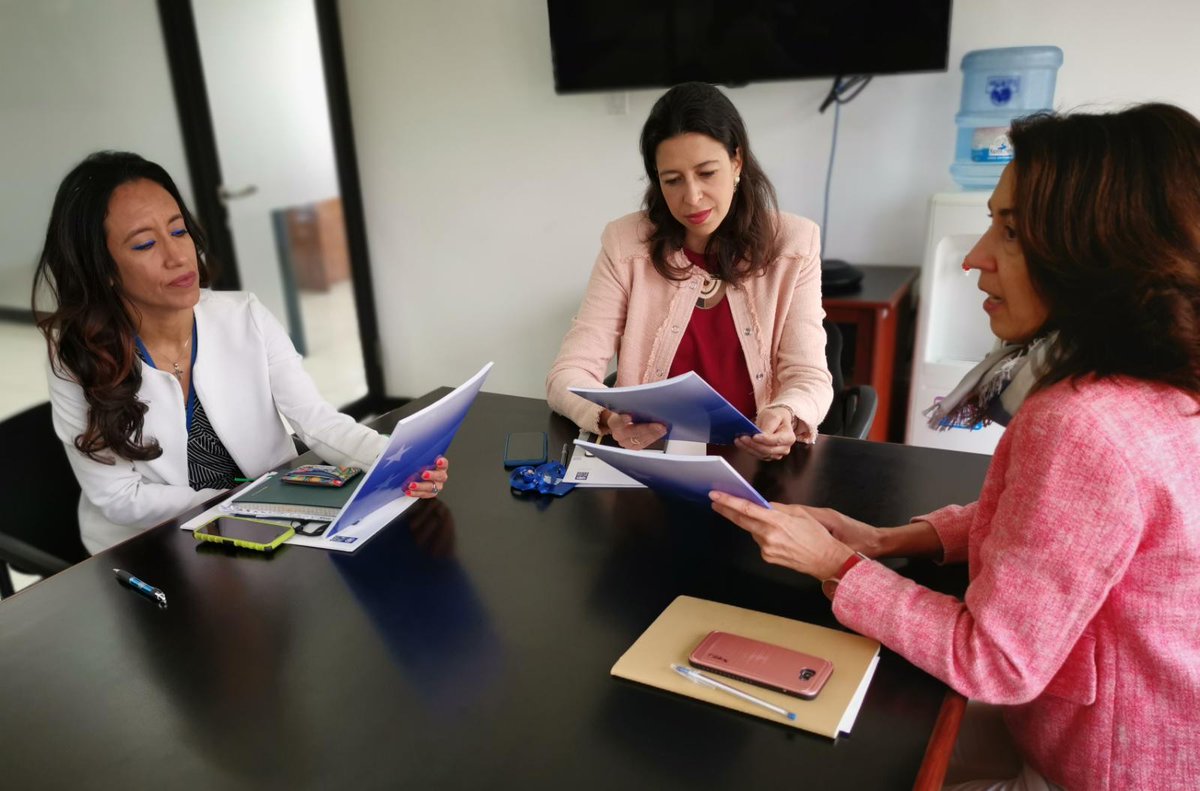moeueSV19's tweet photo. La experta legal y jefe adjunta en funciones de la MOE UE compartió esta mañana el informe final de la observación en las pasadas elecciones con @gbragatwit, representante permanente, y Mónica Merino, representante residente adjunta, ambas del @PNUDSV. https://t.co/b8D4lG5aZm