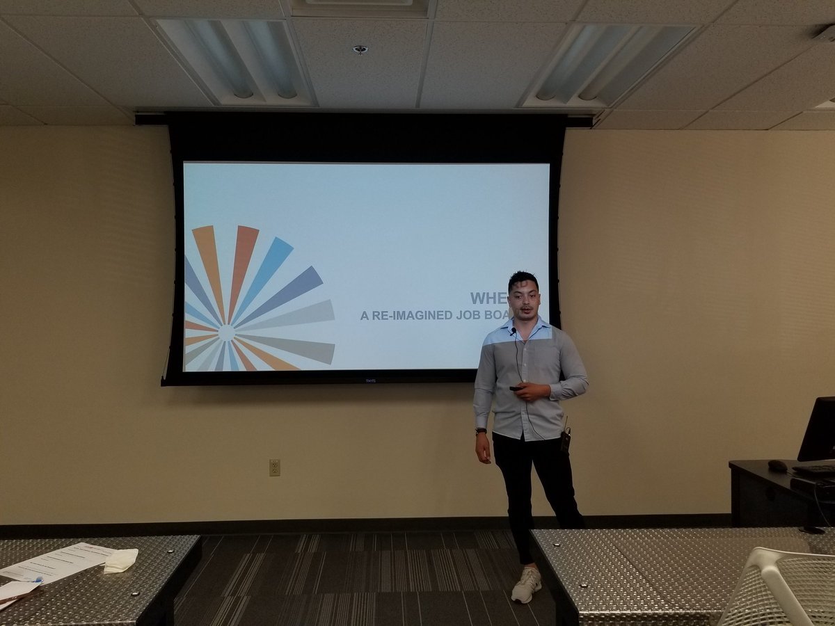 EllenRaynor's tweet image. Hearing about Wheel Careers at #1mcreno