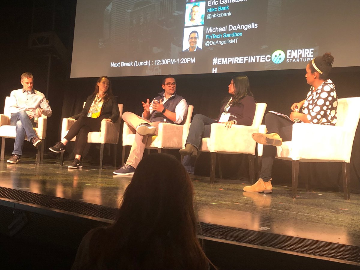⁦<a href="/DeAngelisMT/">Michael DeAngelis</a>⁩ on learnings from pain of large firm due diligence process for POC are important at the next stage. Apply them to accelerate next stage of partnership ⁦<a href="/FinTechSandbox/">FinTechSandbox</a>⁩ #EmpireFinTech #NYfintechweek